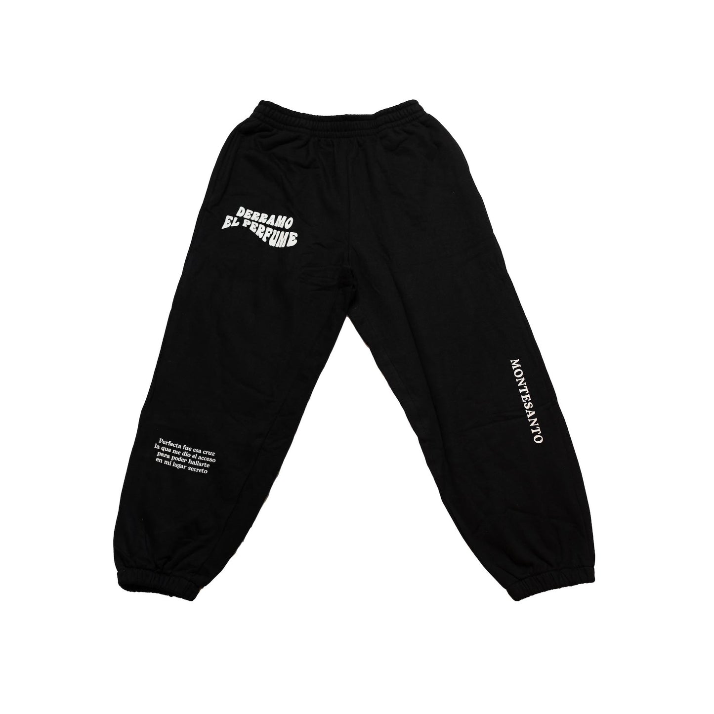 Jogger Unisex Negro "Derramo el perfume"